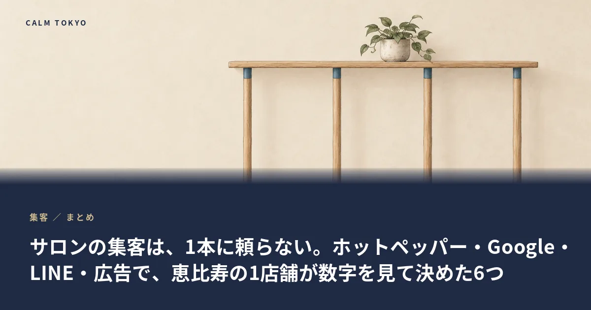集客の入口をいくつも並べたイラスト
